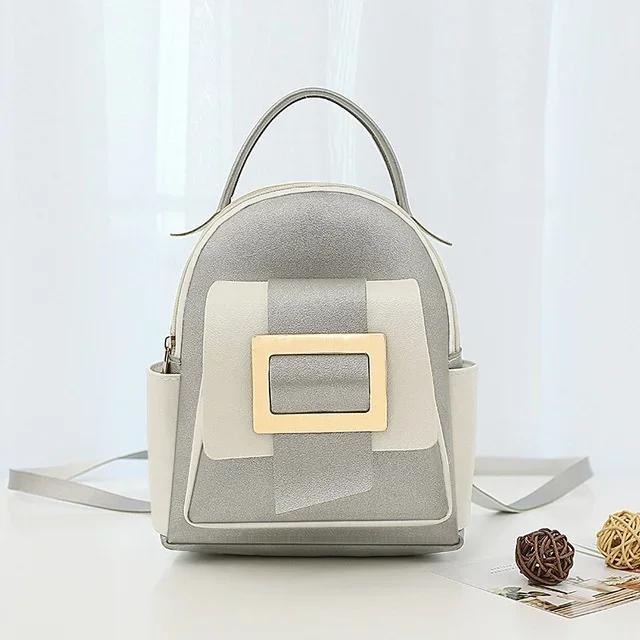 Luxury PU Leather Kawaii Backpack Cute Graceful Bagpack Mini  Small School Bags for Girls Teenage Girls' Fashion