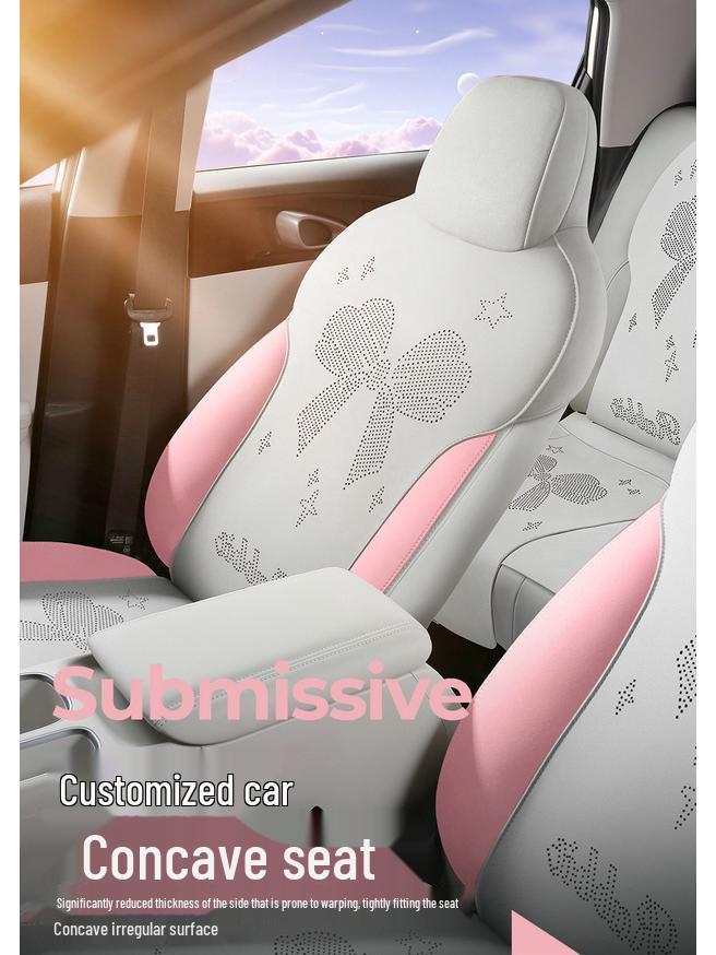 Geely Xingyuan All-Season Suede Ventilated Half-Wrap Seat Cushion Cover