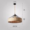 Retro Industrial Hemp Rope Diamond Light for Restaurant, Cafe, Bar, and Loft