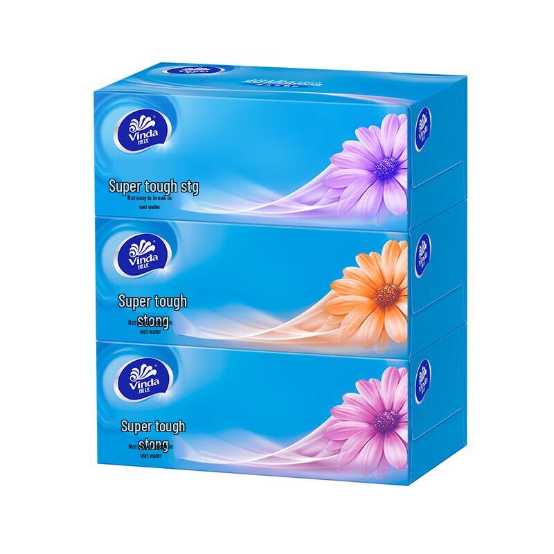 Vinda Super Tough 3-Ply Facial Tissue