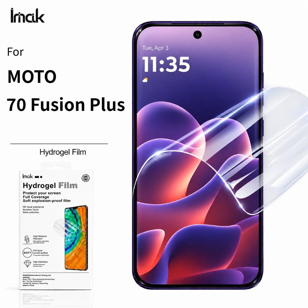 Hydrogel-Folie für Moto Edge 70 Fusion Plus Fusion+ 5G Schutzfolie HD Klar Kratzfest FM0016