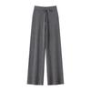 100% Pure Cashmere Women's High-Waisted Wide-Leg Knit Trousers