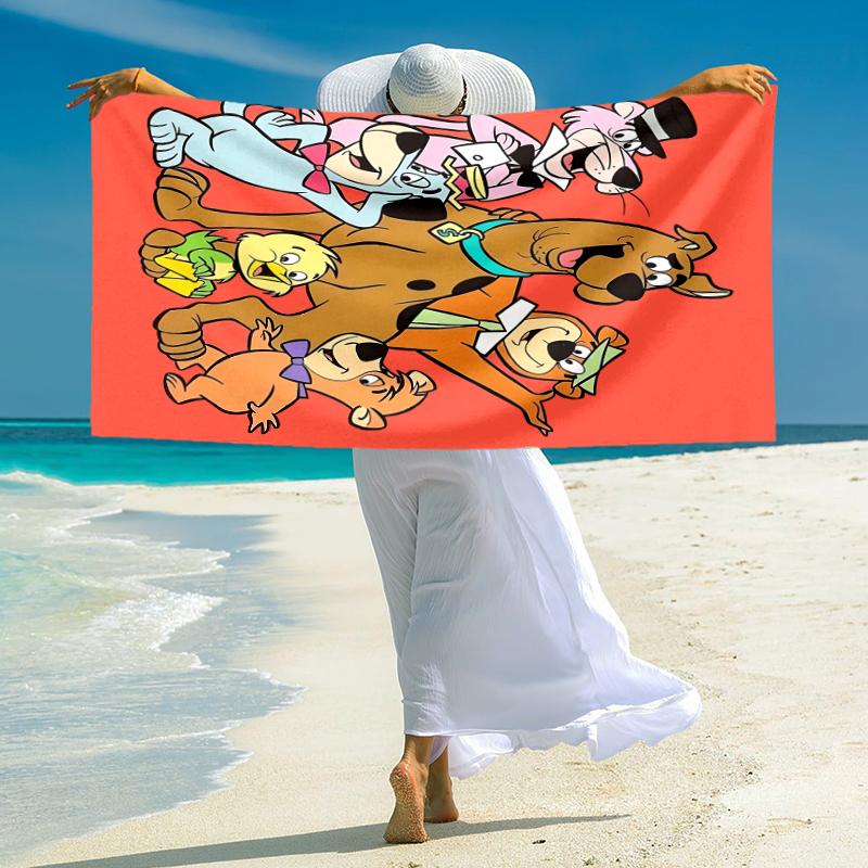 1Pc Scoobydoo Mystery Solvers Beach Towel Microfiber Beach Towel Thin Absorbent For Beach Swimming Yoga Bath Sports 0917154