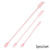 3Pcs Lengthened Silicone Scraper Double-Head Cosmetic Jam Deep Bottle Scraper Mini Spatula Set For Kitchen Storage Jar Use