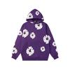 European and American 100%Cotton Foam Printed Hoodie Men's and Women's Hoodies
