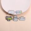 Chemical Element Cartoon Symbol Badges: Cute Metal Brooches for Backpack and Clothing Decoration