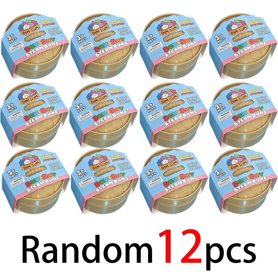 5.5Cm Mini Colorful Dumpling Dumpling Squishy With Box Dumplings Sensory Squeeze Toy For Stress Relief