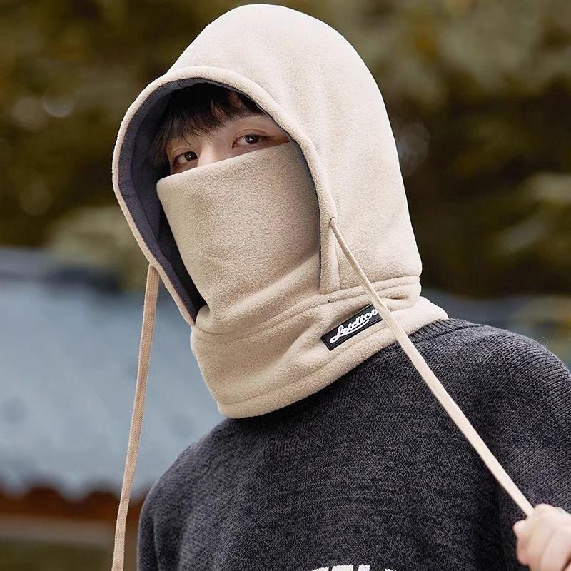 Unisex Windproof Wool Knit Hat with Ear Protection for Winter Cycling