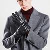 Pierre Cardin Men's Goat Leather Touchscreen Winter Gloves