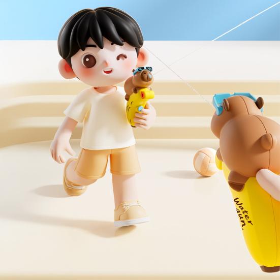 Cartoon Water Squirter for Kids Banana Capybara Water Shooter for Pool Beach Outdoor Play Fun Summer Bath Gift for Toddlers Children