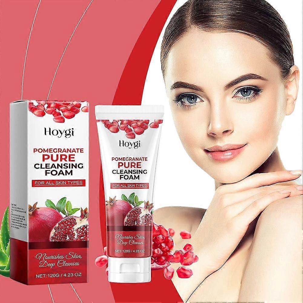 Pomegranate Skin Care Face Wash Cleanser Facial Foam Gentle Cleansing Hydrating