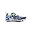 Li Ning Kids PU Versatile Comfortable Non-Slip Wear-Resistant Low-Top Running Shoes Men Running Shoes White Blue Green YKFV040-5