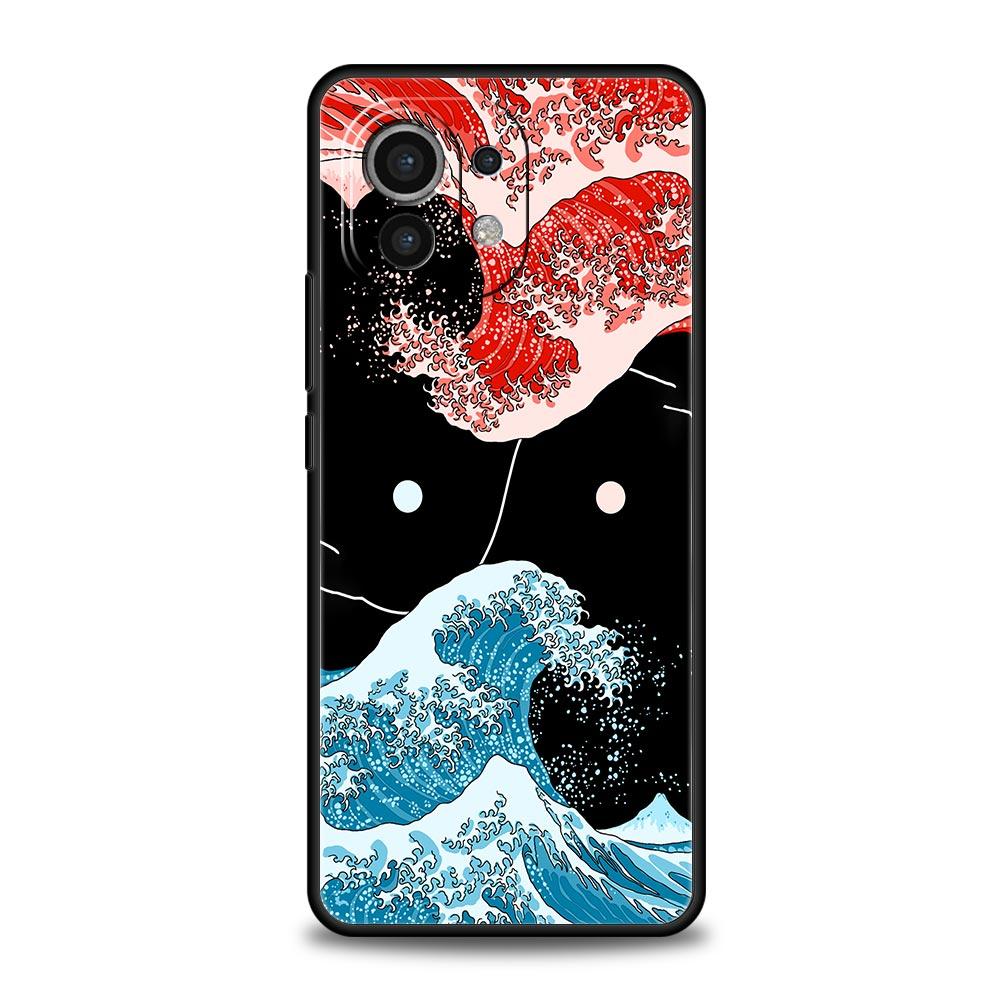 Phone Case For Xiaomi Mi 14 13 12 11 Lite 13T 12T 11x 11T 10T Pro 9T Note 10 Lite Soft Cover Japan The Great Wave Of Kanagawa