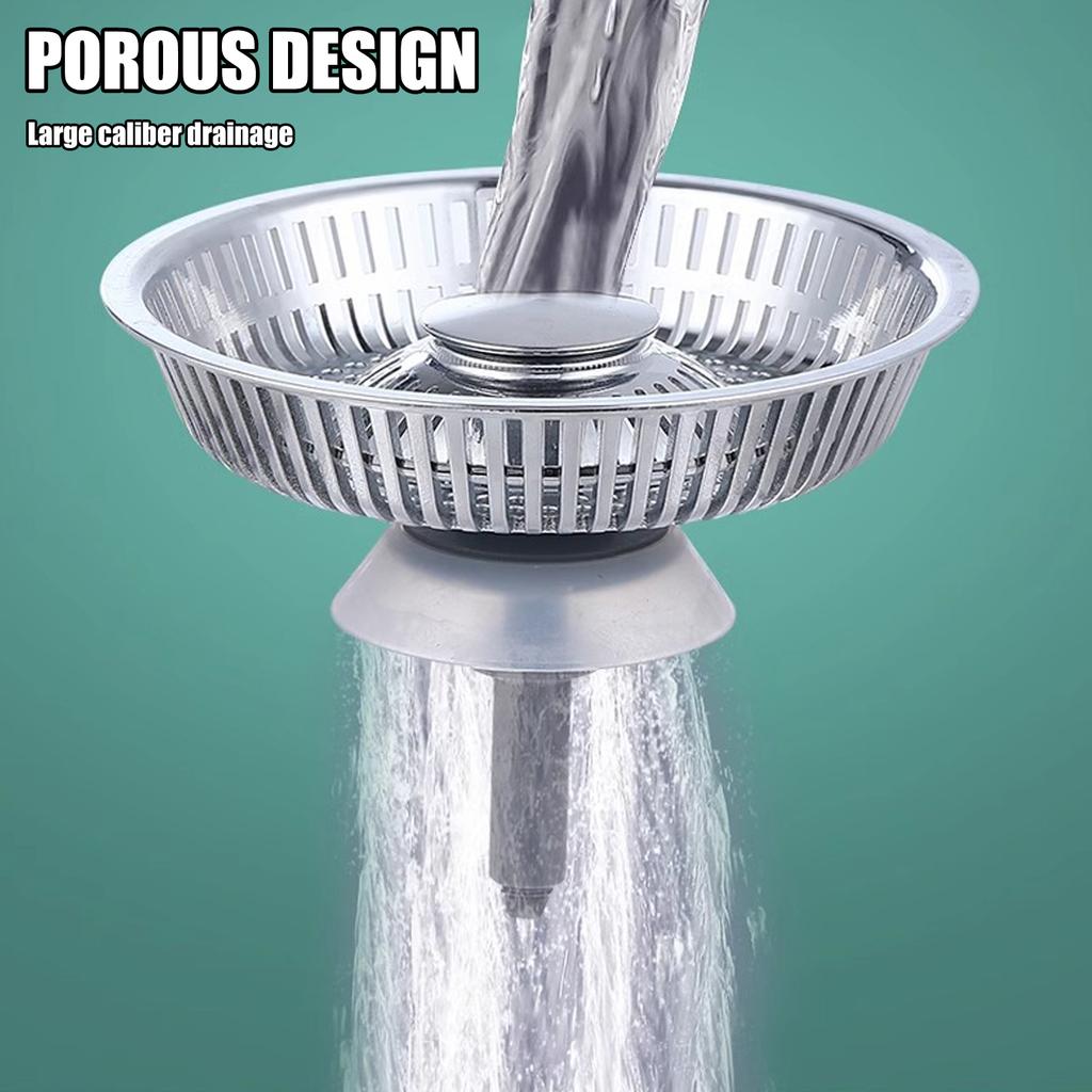 Universals Sink Drain Strainer Baskets Drain Plug Push-type Bounce Cores Drain Filter AntiClogging Sink Stoppers