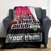Gta Personalized Name Blanket Multi-purpose Personalized Blanket Soft Warm Cozy Perfect for Livingroom Office Picnics Chair for All Occasions