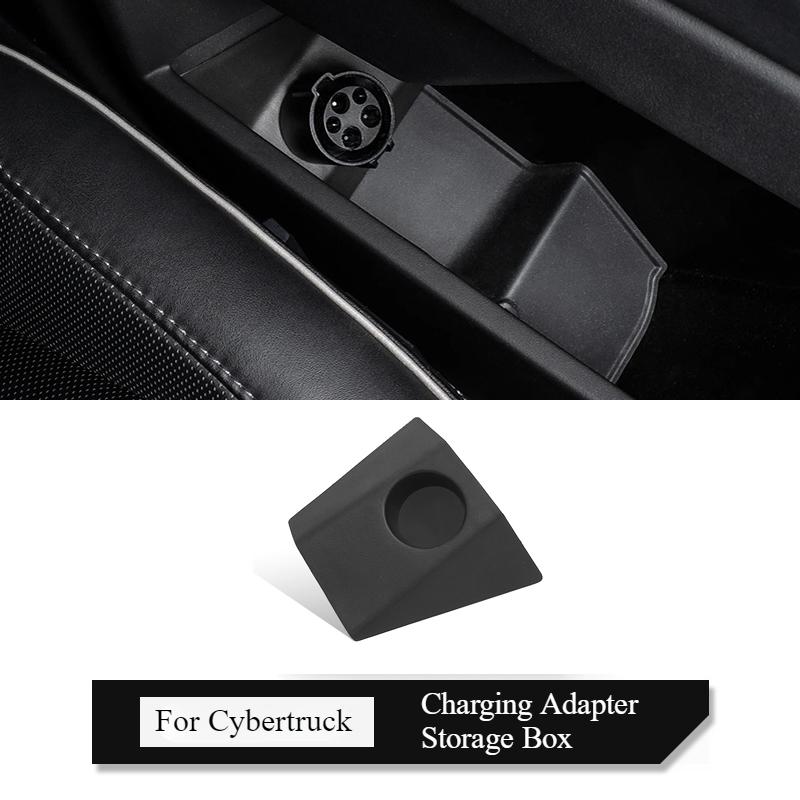 Charging Adapter Storage Box for Tesla Cybertruck Cable Hanger Door Dock Socket Adapter Fixed Base Car Accessories 2024-2025