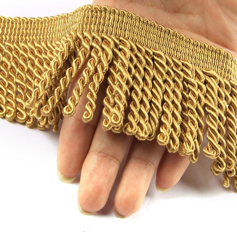 Frange Per Tende Frange In Lingotti 5 M x 6 Cm Finiture In Tessuto Cucito Decorazione Fai Da Te per Tende Divano Vestiti