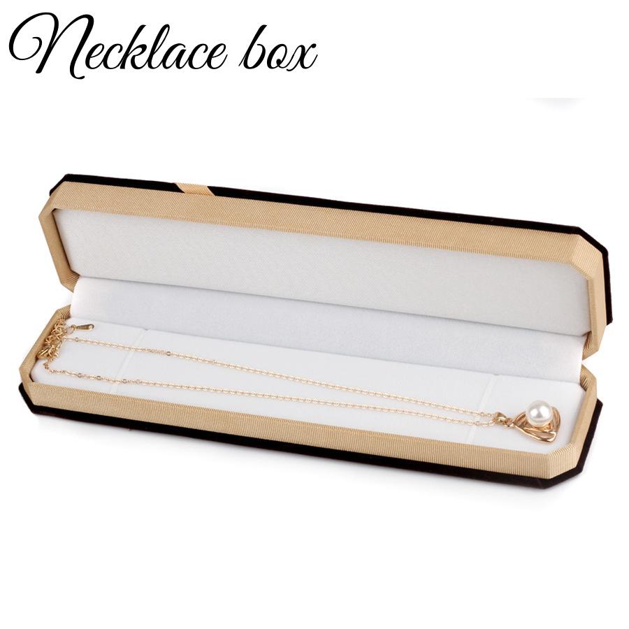 Flip-top Jewelry Gift Box Display Necklace Ring Bracelet Velvet Empty Box Set for Jewelry Organization Holiday Gift Packaging