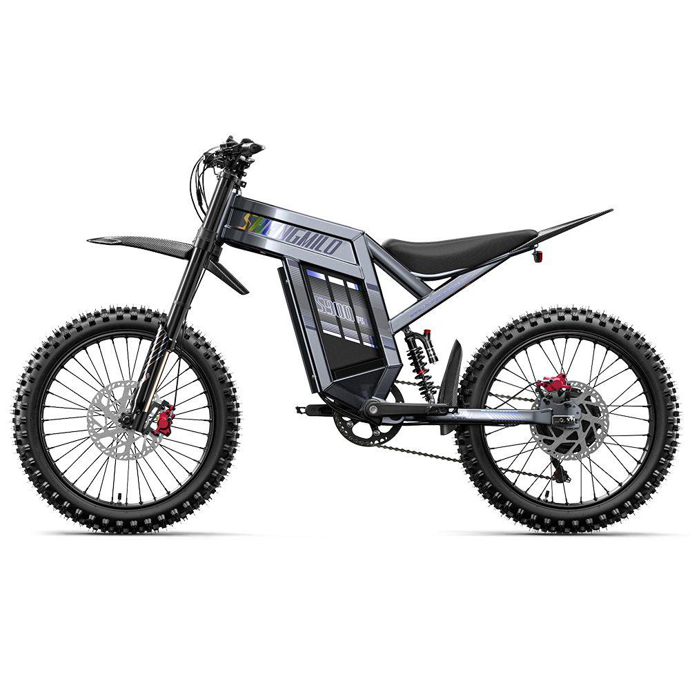 Electric Bicycle Shengmilo S900 Pro 20" 3000W Peak Motor Adult Off Road Electric Bicycle 60V 35AH Full Suspension Ebike 7 Speed