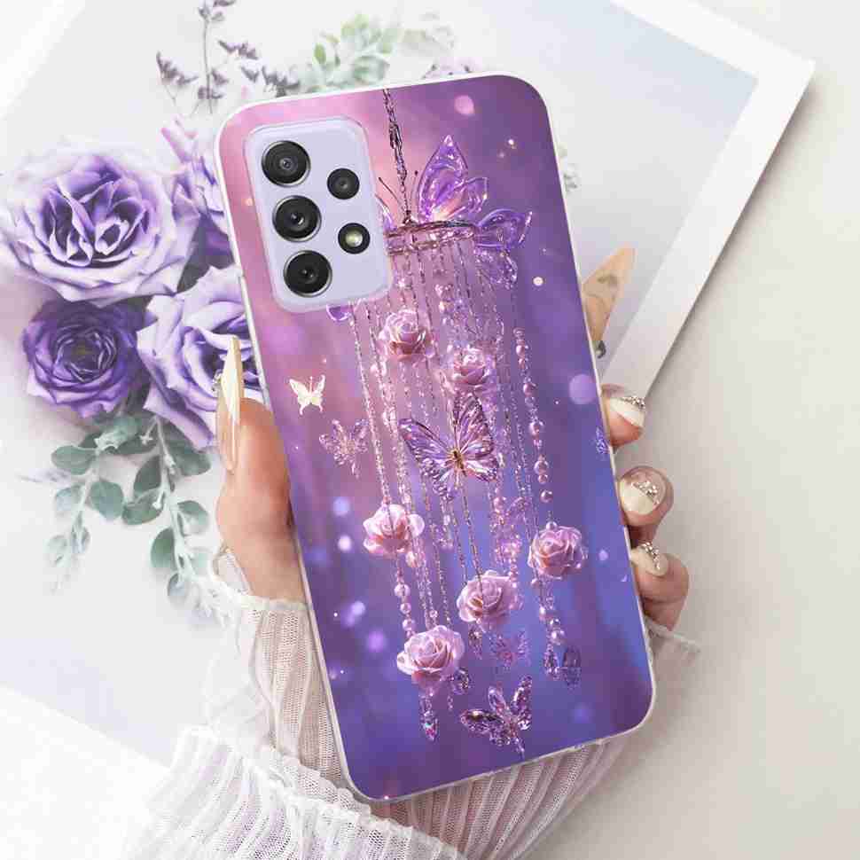 Für Samsung A72 Hülle SM-A725F Fundas Weiches Silikon Luxuriöse Bemalte Abdeckung Hüllen Für Samsung Galaxy A72 Gehäuse Bumper