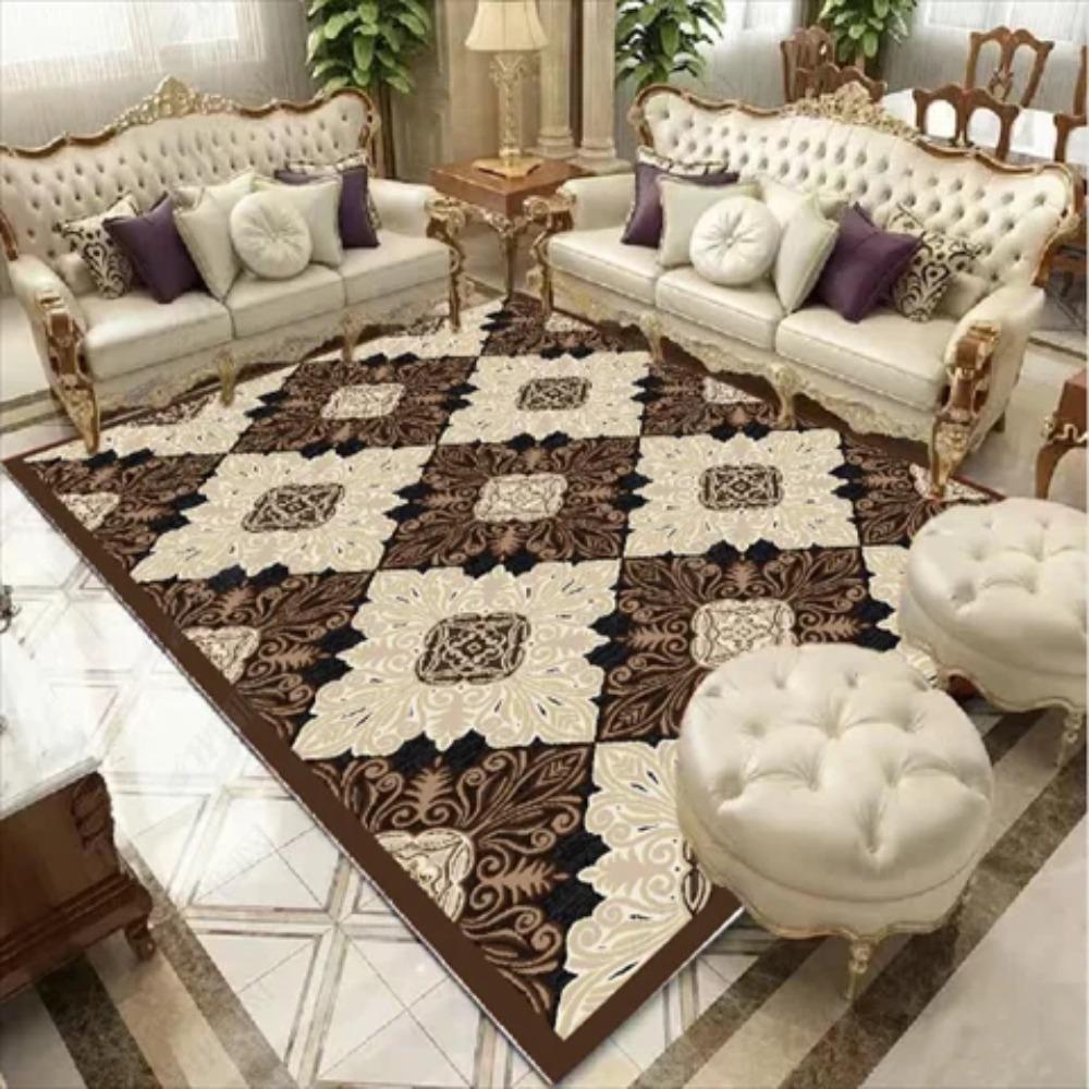 New Chinese Style Rugs Living Room Non-slip Sofa and Coffee Table Mat Easy Clean Decoration Home Carpet for Rooms Customizable