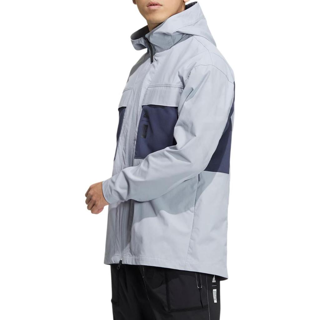 Adidas Jackets Men's Dark Navy Blue Hooded Moderate Other HE5134