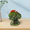 Flower Pot Decorative Figurine Organizer Outdoor Resin Ornament Plant Pot for Desktop Kitchen Table Centerpiece Office Garden