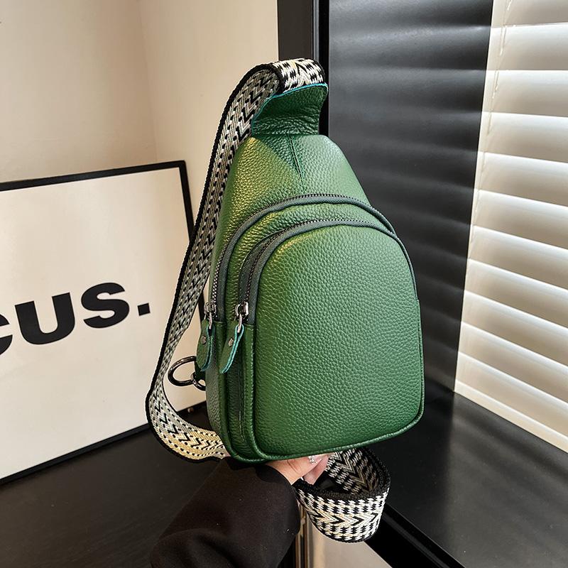 100% Cow Leather Female Crossbody Bag High Quality Genuine Leather Women Chest Bag Fashion Back Pack Multifunctional Backpack