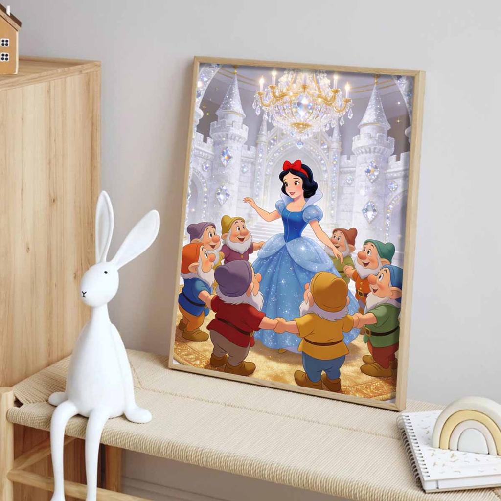 Disney Snow White and the Seven Dwarfs Diamond Paint Mosaic Art Painting Kit Handmade DIY Home Decor