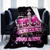 1PC Custom Name Royal Crown Artwork outdooor Flannel blankets Patterns Throw Blanket All-Season Soft Gift for Couch, Bed, Camping gifts