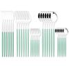 30Pcs Gold Dinnerware Cutlery Set High Quality Stainless Steel Flatware Knife Teaspoon Fork Tableware Western Kitchen Silverware