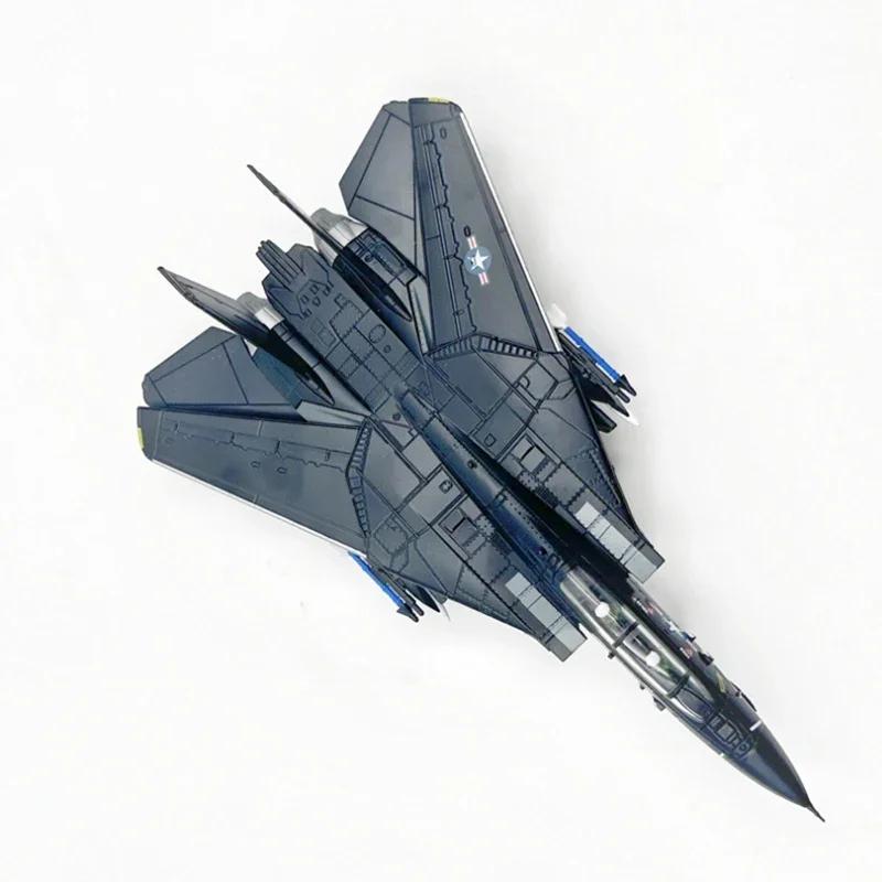 Model odlewany w skali 1/100 Sił Powietrznych USA F-14A F14A F14 VX-4 Samolot ze zmiennymi skrzydłami Model ze stopu Kolekcja Zabawka Prezent