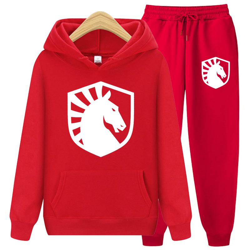 Spring Hoodies Set Sweatshirt+Sweatpants Suit Autumn Winter Warm Tracksuit Sets Women's Classic Hooded Outwear Sets