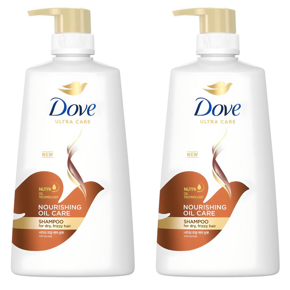 Dove Nourishing Oil Care Shampoo 680ml 2 Pcs