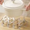 2026 New Stainless Steel Expanding Pot Holder Mat Heat Trivet NonSlip Expanding Design for Multiple Pans Easy Clean
