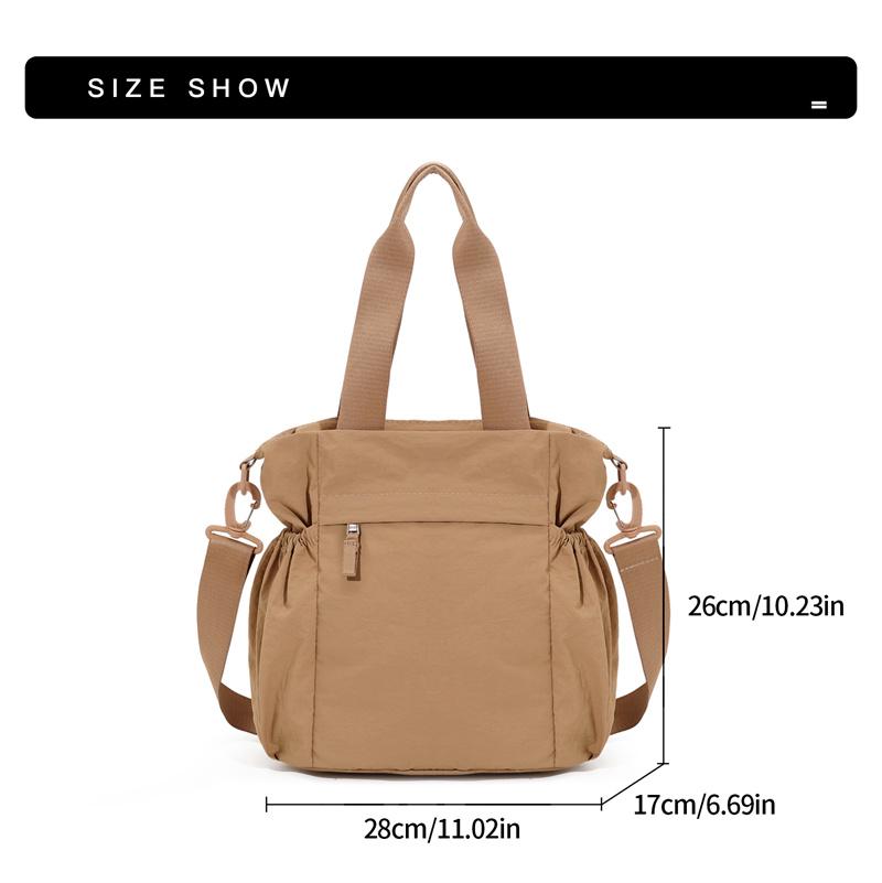 Torba Crossbody dla Dojeżdżających Wodoodporna Torba na Ramię Unisex Jednokolorowa Torba Tote