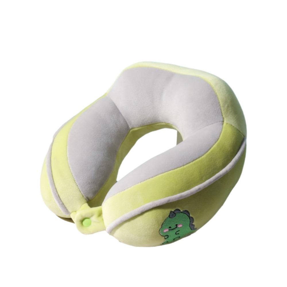 PP Cotton Cartoon Animal Hump Neck Pillow Skin-friendly Snap-fastener U-shaped Pillow Hanging Design Soft Headrest Train