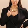 Edgy Gothic Beads Chain Accessory Fashionable Neckchains Ornament for Gatherings
