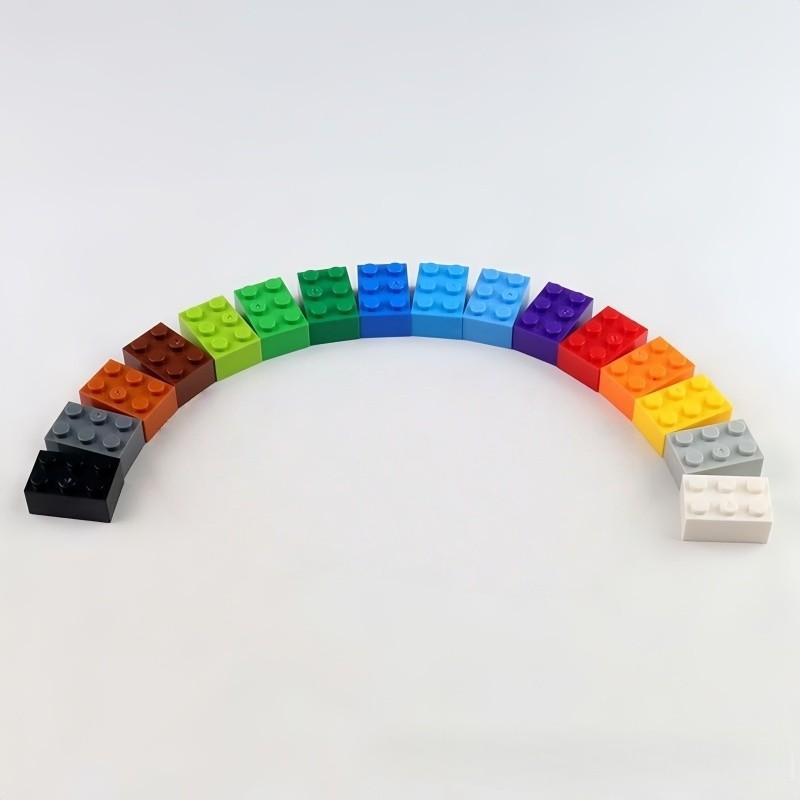 20 Stück Dicke 2x3 DIY Bausteine Figuren Steine Noppen Pädagogisches Plastikspielzeug für Kinder Größe Kompatibel Mit 3002