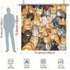 Different cat shower curtains - waterproof, easy to clean, adding boldness and modernity to your bathroom decor