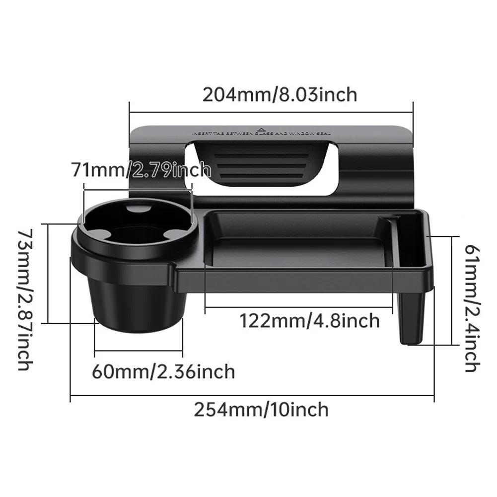 Multifunctional Car Organizer Box With Cup Holder Drink Holder Side Door Window Phone Slot Hanging Storage Rack For Vehicle