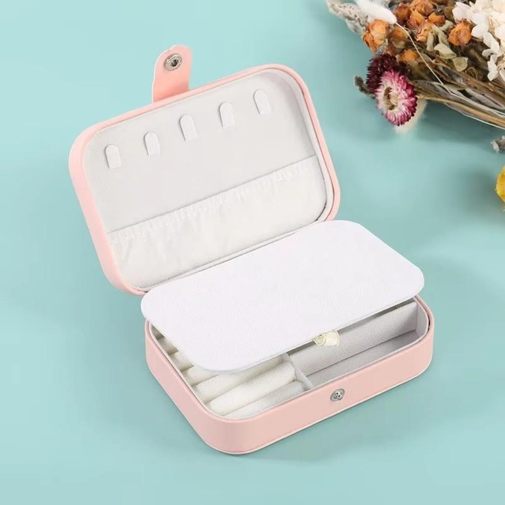 PU Leather Jewelry Box Earrings Jewelry Organizer Case Portable Jewelry Storage Box Display Stand