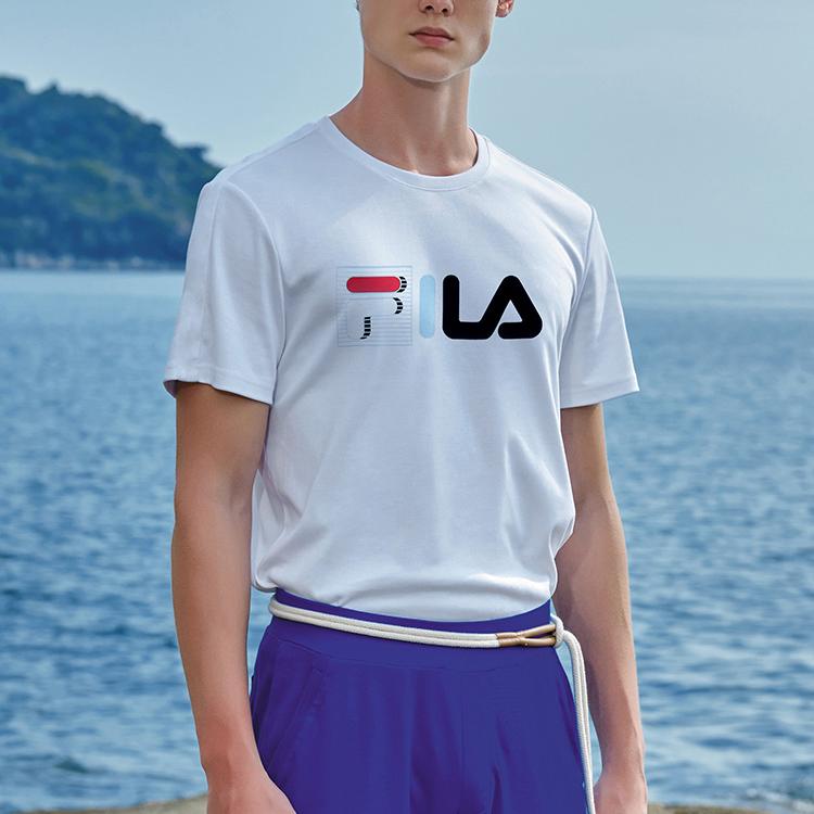 New FILA T Shirts Men's White F51M228175FWT