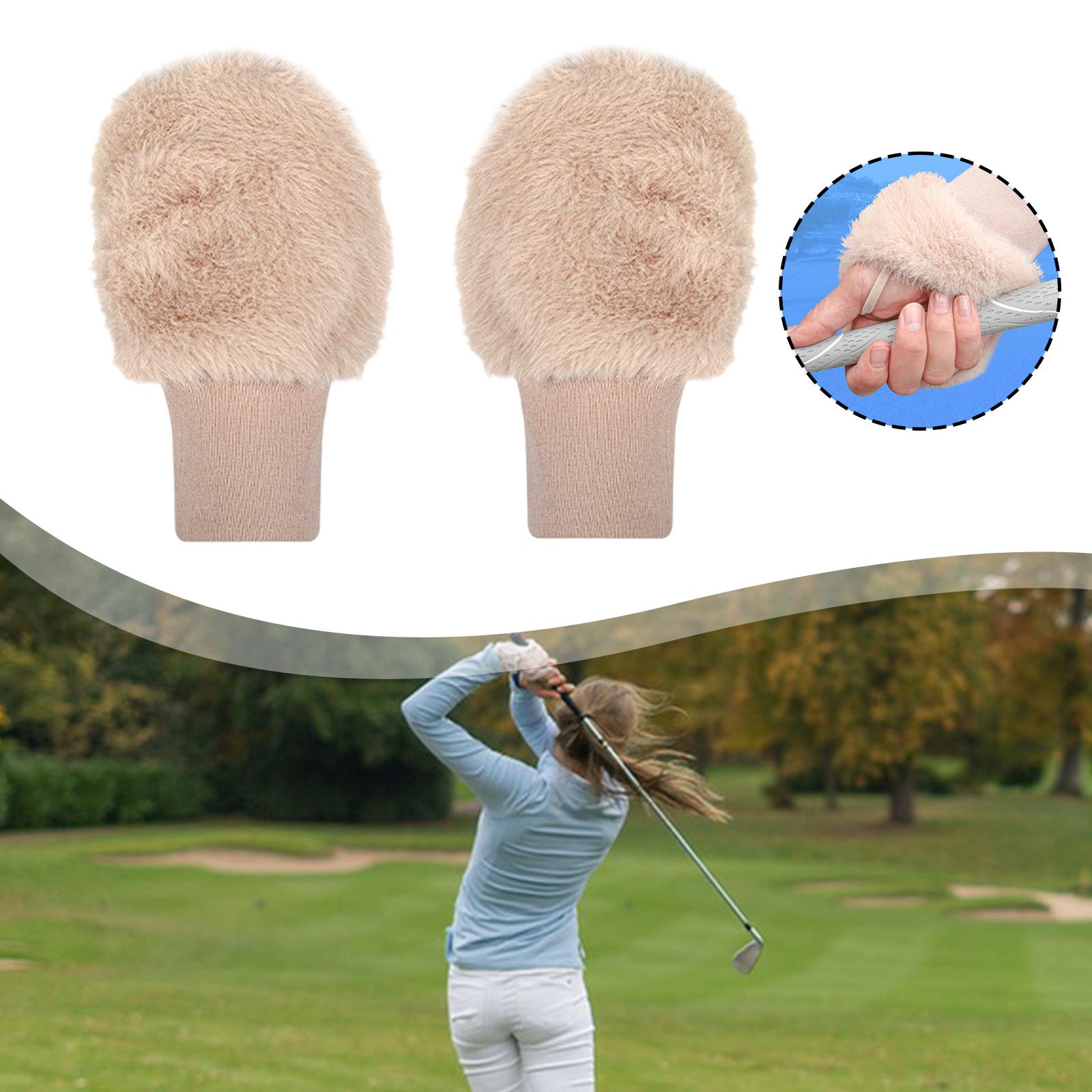

Winter Golf Training Gloves Half Gloves Outdoor Sports Accessories Decoration Cold Weather Warm for Ladies Women хакі