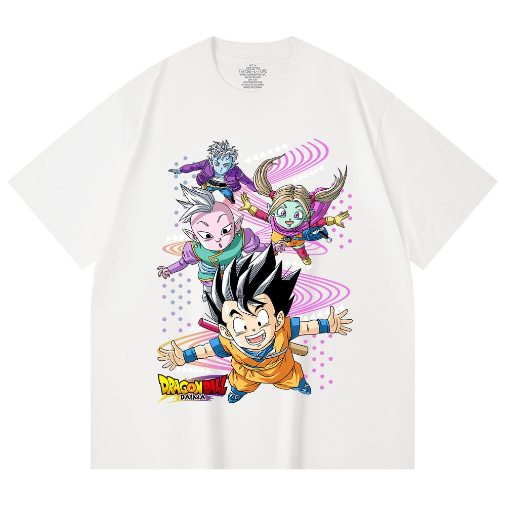 230 Gsm 100% Cotton Dragon Ball V33 Daima Print Unisex Heavy Cotton T Shirt