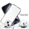 For iPhone 15 Case Hybrid Acrylic+TPU 3-in-1 Transparent Phone Cover