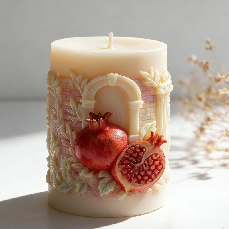 Pomegranate Embossed Silicone Mould for Candle Soap Chocolate Baking Tool Multipurpose Silicone Molds for Resin Casting HX6C