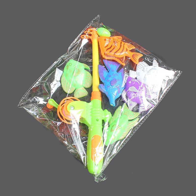 7Pcs/Set Children'S Magnetic Fishing Game Fish Toy Magnetic Game Fishing Toy Exercise Body Coordination Suit Gift To Children