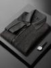 Men's Luxury Wool Casual Jacket: Warm, Thick, Trendy Lapel, Long Sleeve, Hoodie for Autumn/Winter