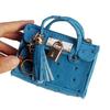 Fashion Tassel Ostrich Pattern Mini Handbag & Key Holder